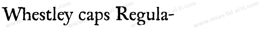 Whestley caps Regula字体转换
